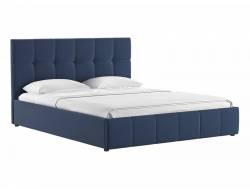 Кровать 1800 с основанием Хлоя Макс 977 серо-синий