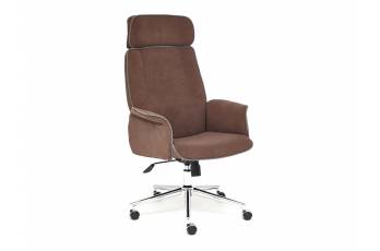 Кресло офисное Charm флок коричневый