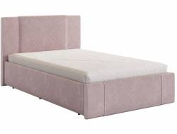Кровать Хлоя 1200 велюр нежно-розовый
