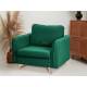 Кресло 4445 ткань Вивальди 11 изумрудный