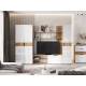 Гостиная модульная Роджина Белый глянец, Дуб крафт