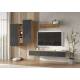 Гостиная навесная Флэш Браш Графит, Дуб Крафт