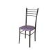 Стул Лайт ДХ-5 на коричневом каркасе обивка сиреневый