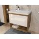 Тумба с раковиной Monaco Wood 700 1 ящик с нишей
