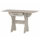 Стол обеденный раскладной с ящиком 6-02.120 Дуб Крафт Серый