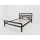 Кровать металлическая Куба 1800 серая