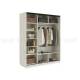 Шкаф-купе Тринити NEW (1800) одно зеркало Дуб Крафт Белый