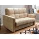 Диван Рэй Клетка 1400х2000 с прямыми подлокотниками бежевый велюр