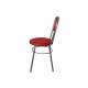 Стул №1 ДХ-7 с мягкой спинкой обивка красный
