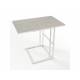 Стол пристенный Компакт Пластик 0414-белые опоры
