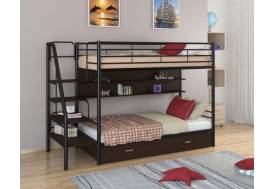 Двухъярусная кровать Толедо ПЯ черный венге