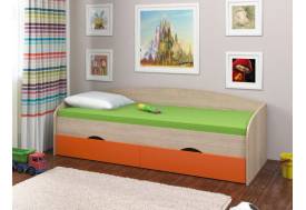 Кровать Соня 2 сонома-оранжевый