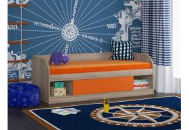 Кровать Соня 4 сонома-оранжевый