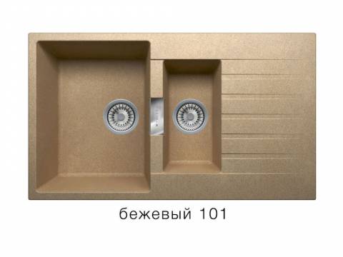 Кухонная мойка Tolero Loft TL860 Бежевый 101