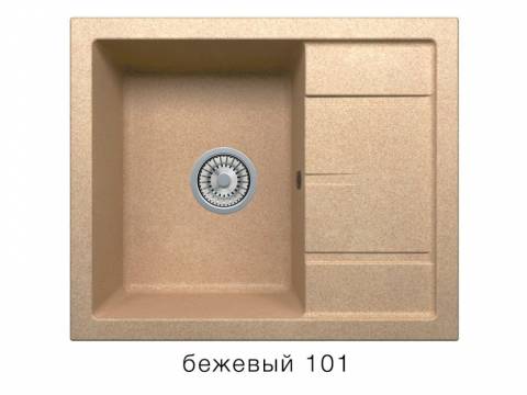 Кухонная мойка Tolero R-107 Бежевый 101