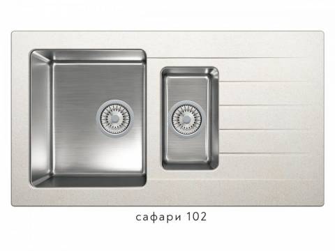 Кухонная мойка Tolero twist TTS-890 Сафари 102