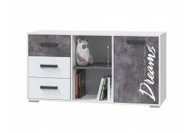 Тумба с 1 дверкой и 3 ящиками Оливер