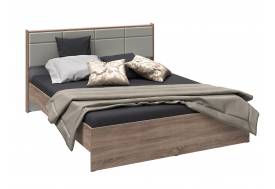 Кровать Соната 1400 дуб сонома/белый