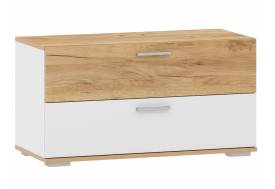 Тумба для обуви Санти НМ 013.25 Белый/Дуб Крафт Золотой