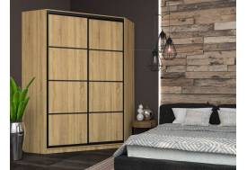 Угловой шкаф-купе Лофт фасад ЛДСП 3г