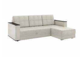Диван угловой Атлант без столика кожзам бежевый