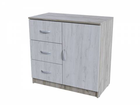 Комод 3 ящика 1 створка КМ 553-М Бася Крафт
