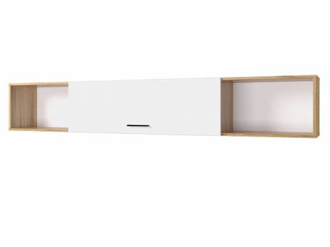 Полка 2032 Лайт ЛДСП Белый-Крафт золотой