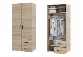 Шкаф двухстворчатый 2 ящика Victor Сонома