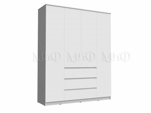 Шкаф 1600 4-х створчатый Челси Белый
