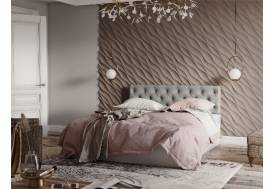 Кровать Луара 01 1600 ортопед с ПМ серая