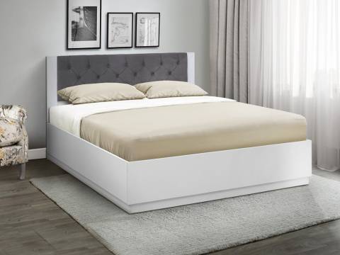 Кровать Венеция 12.2 1400 с ортопедическим основанием велюр 032