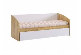 Кровать Форсаж дуб крафт золотой/белый