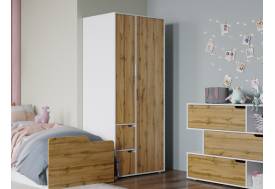 Шкаф Харви белый/вотан