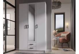 Шкаф Трио белый гладкий