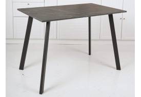 Стол кухонный Слим 2 Камень Пьетра/Черный