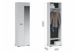 Шкаф 2-х дверный с зеркалом в прихожую Йорк