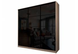 Шкаф-купе Max МШ-25-6-24-222 пленка Oracal черная