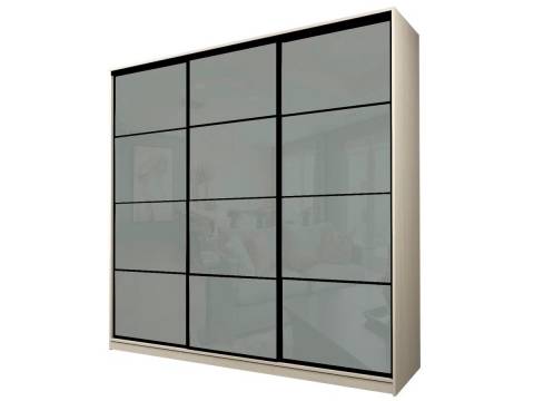 Шкаф-купе Max МШ-25-6-27-222 пленка Oracal светло-серая
