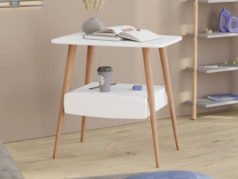 Стол журнальный Комо Белый снег