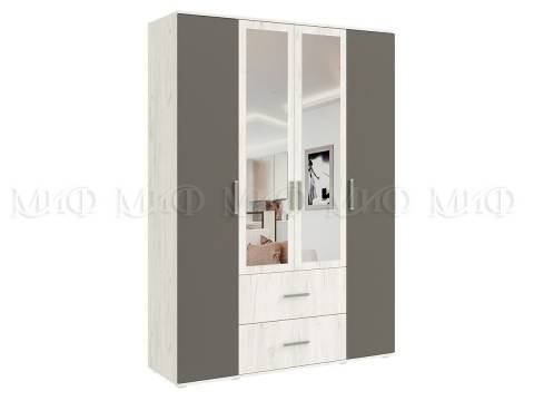 Шкаф 4-х створчатый 1600 с зеркалом Фиеста NEW