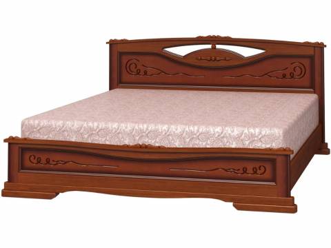Кровать Елена-3 1400 Орех