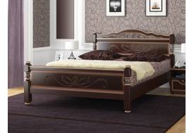 Кровать Карина-5 1600 Орех темный