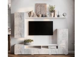 Гостиная Диаманд цемент светлый