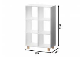 Стеллаж открытый ЛДСП Нордик