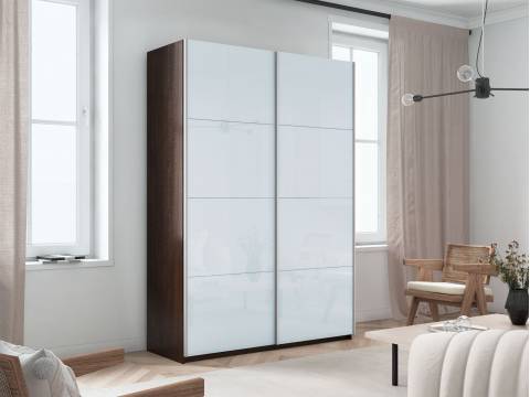 Шкаф-купе Прайм 2-х дверный 1200 Стекло Белое Венге