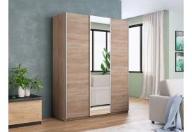Шкаф-купе Прайм 3-х дверный 2100 ДСП/зеркало/ДСП Сонома