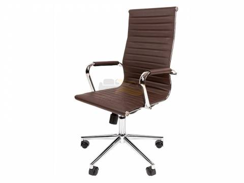 Офисное кресло Chairman 755 экопремиум коричневый