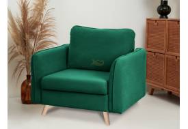 Кресло 4445 ткань Вивальди 11 изумрудный