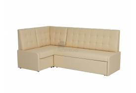 Кухонный уголок КУ 16 с коробом для хранения Линкольн 103 светло-бежевый