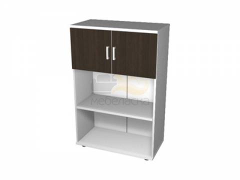 Шкаф-стеллаж трёхъярусный двухсекционный с двумя дверями ПД1